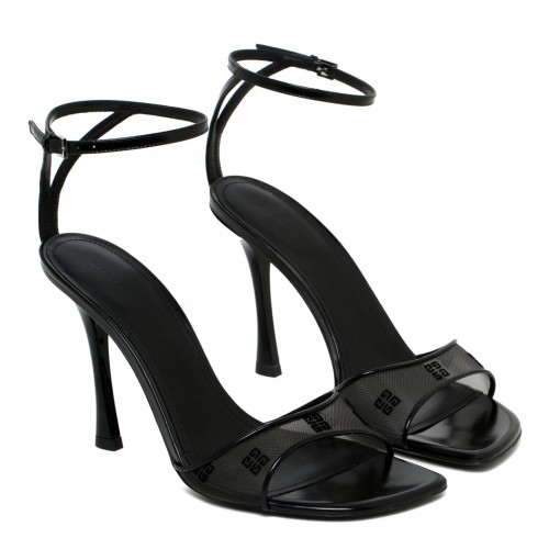 Black Stitch Sandals 2