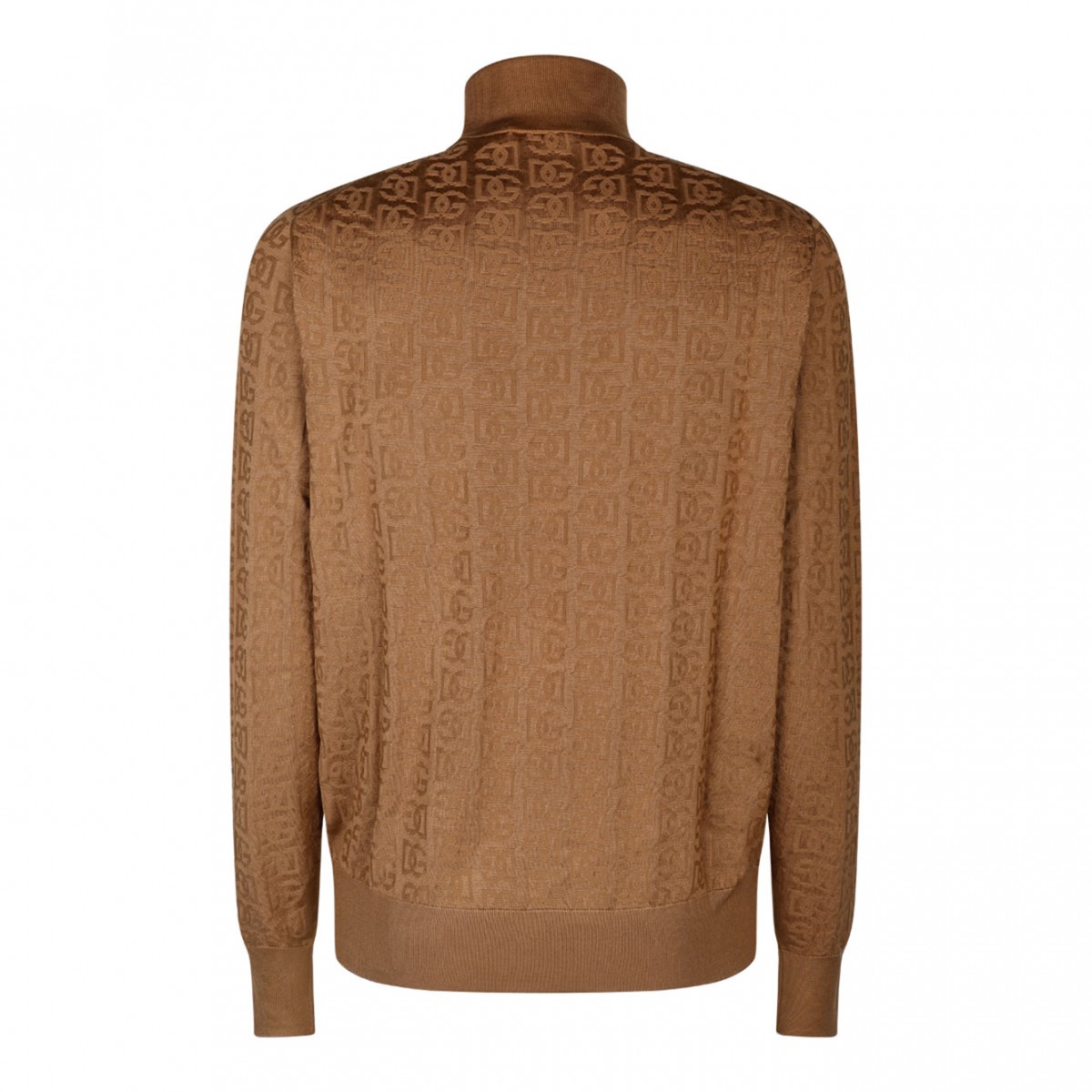 Camel Brown Silk Knitted Top