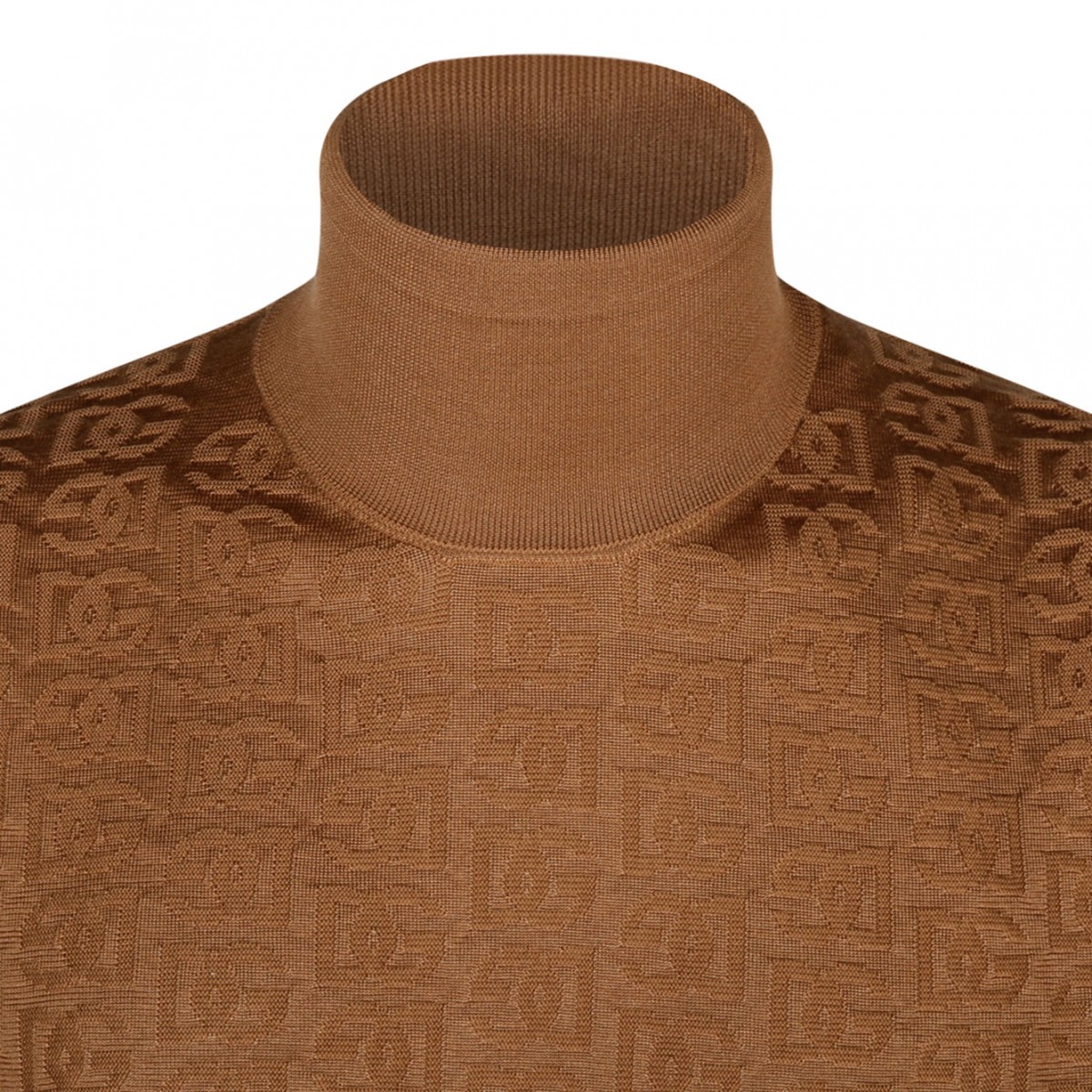 Camel Brown Silk Knitted Top