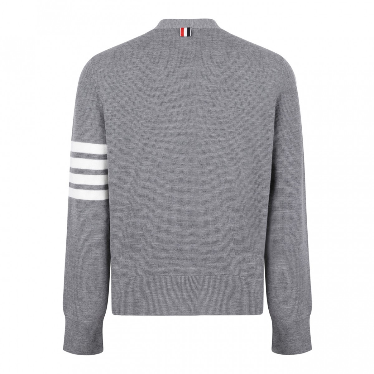 Ash Grey Striped Detail Cardigan