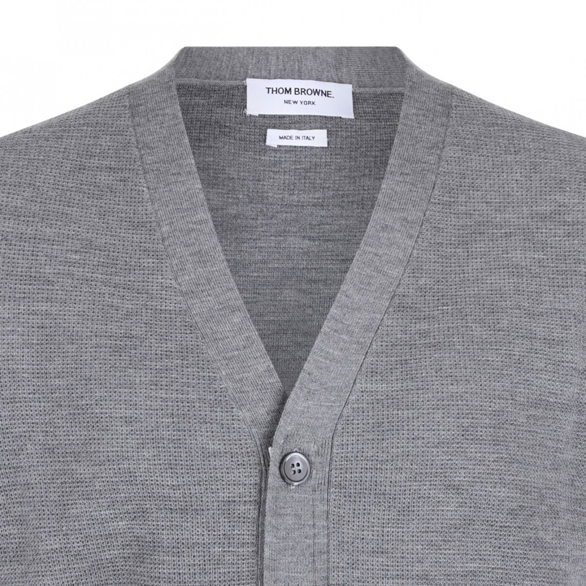 Ash Grey Striped Detail Cardigan