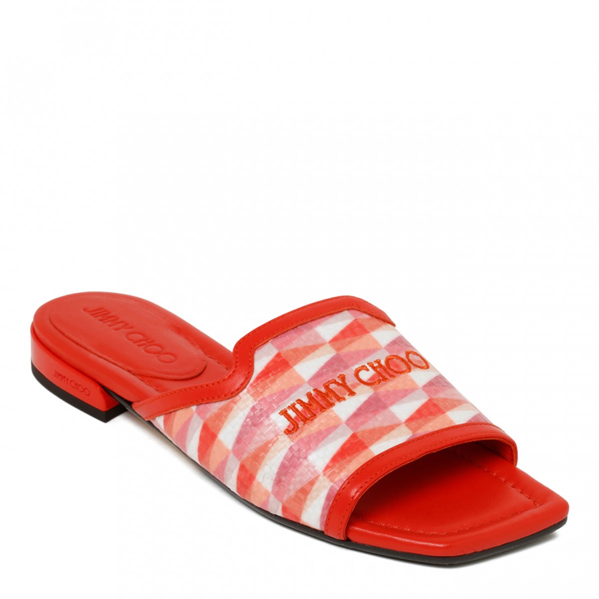 Red And Pink Flat Shoes