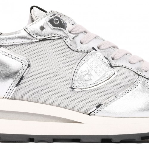 Silver Low Top Sneakers