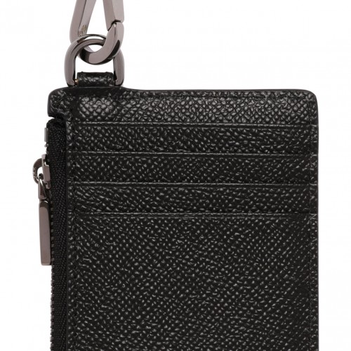 Black Calfskin Card Holder