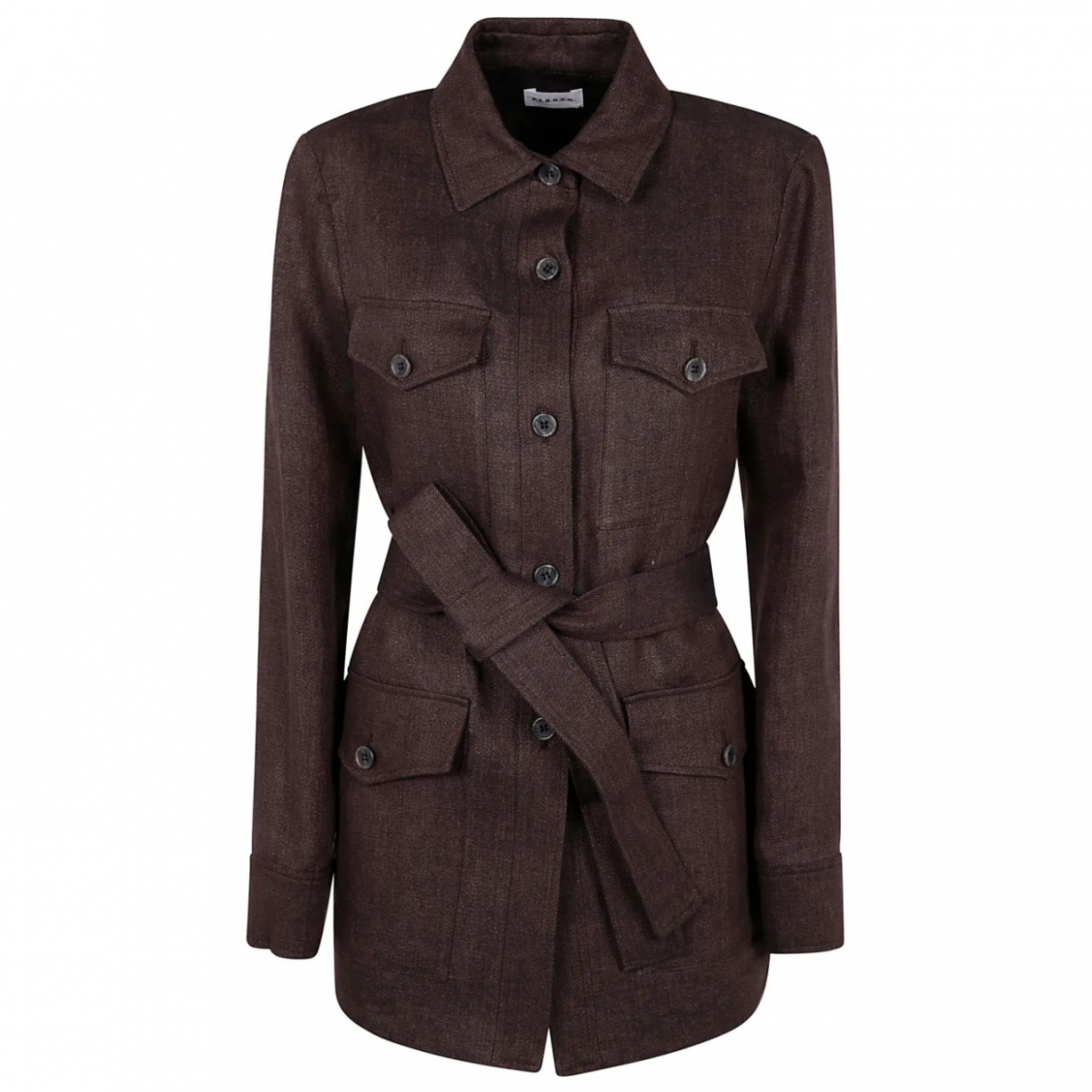 Brown Belted Jacket