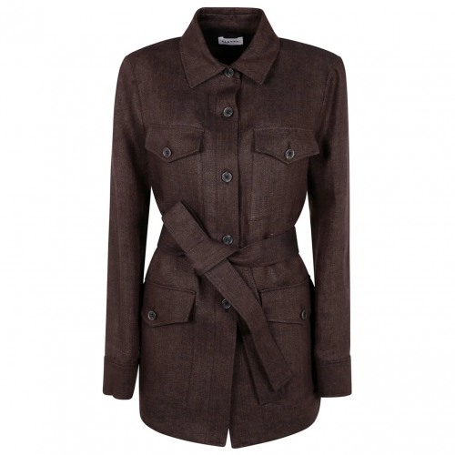 Brown Belted Jacket