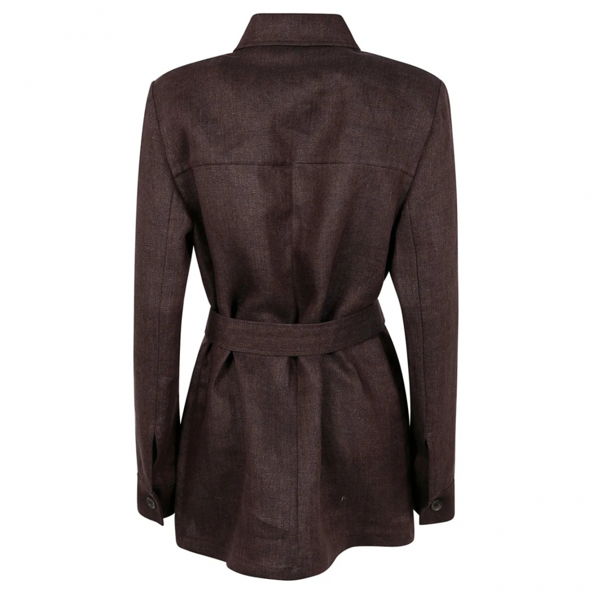 Brown Belted Jacket