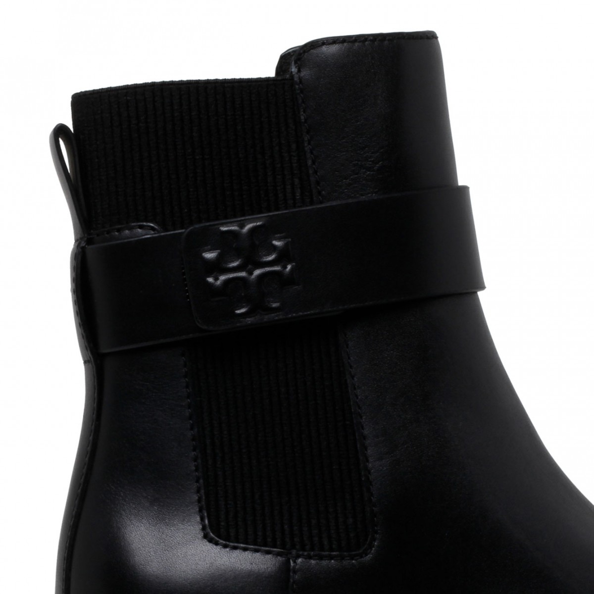 Black Double T Leather Boots