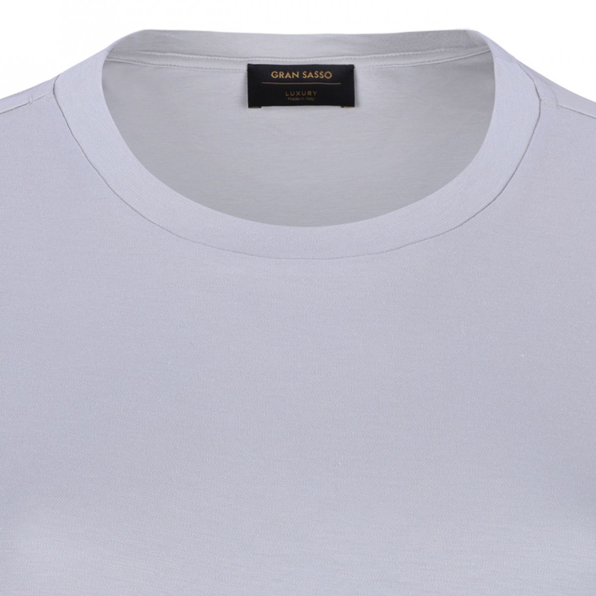 Light Grey Turn Up Sleeve T-Shirt