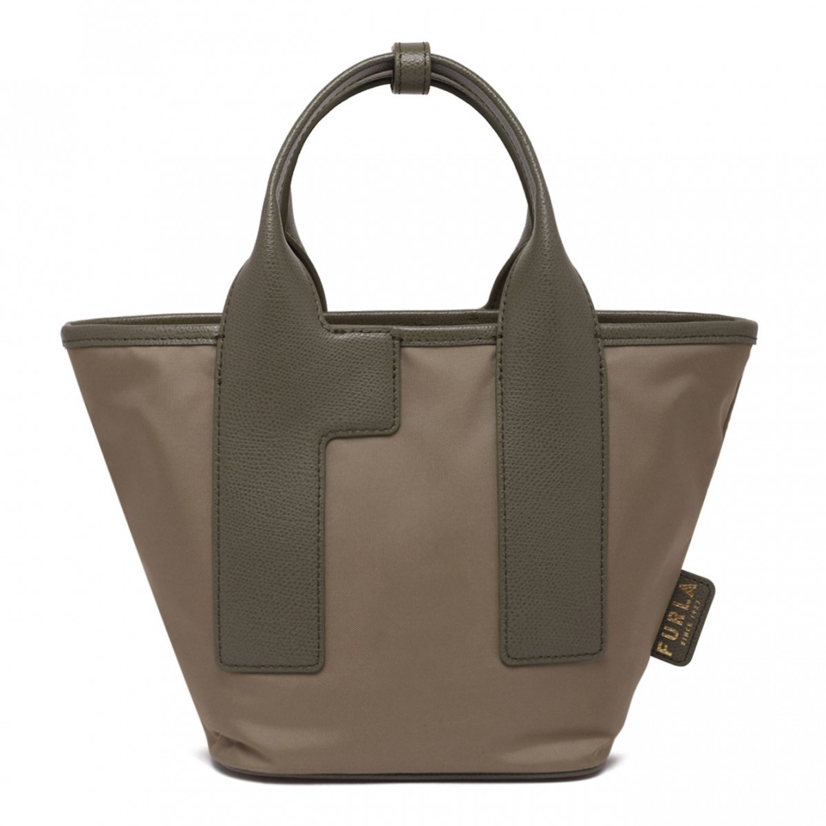 Dark Beige Piuma S Tote Bag