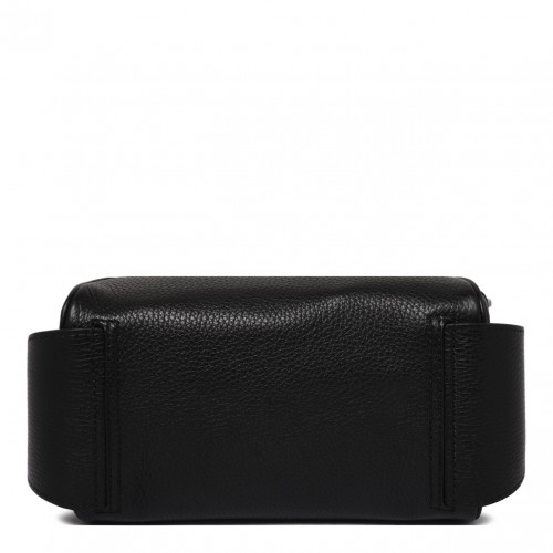 Black Leather Belt Bag