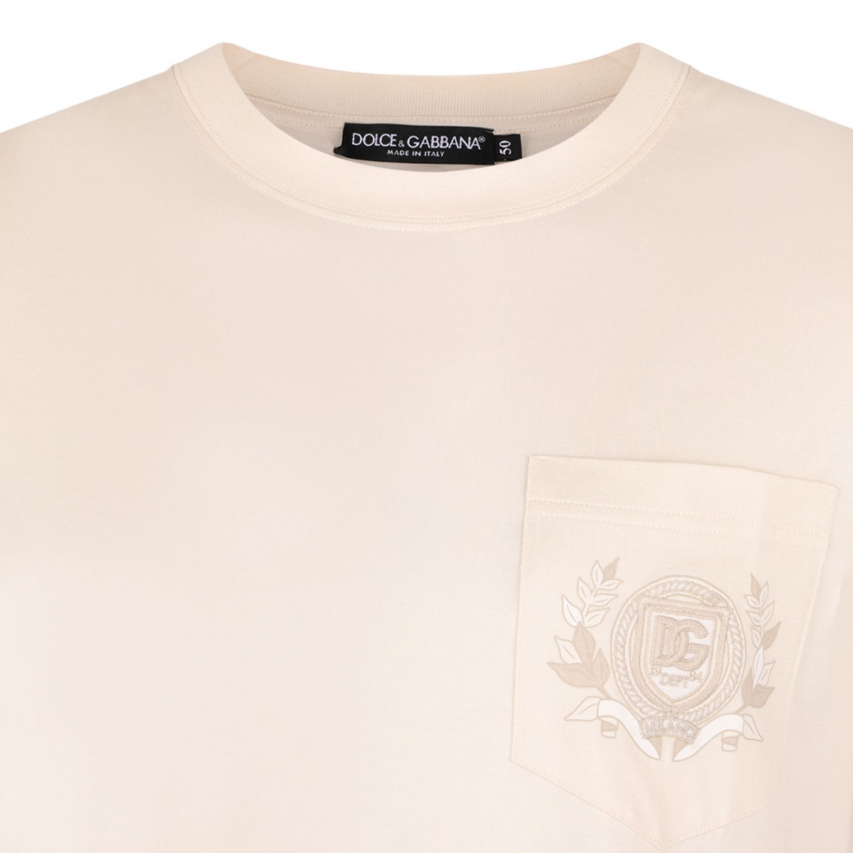 White Embroidered Logo T-Shirt