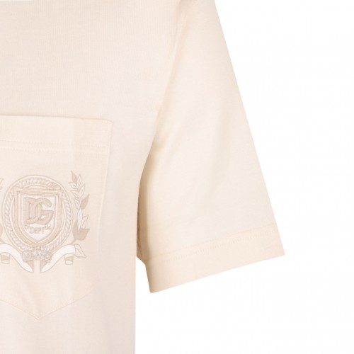 White Embroidered Logo T-Shirt