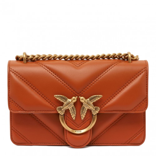 Orange Brick Love Birds Shoulder Bag