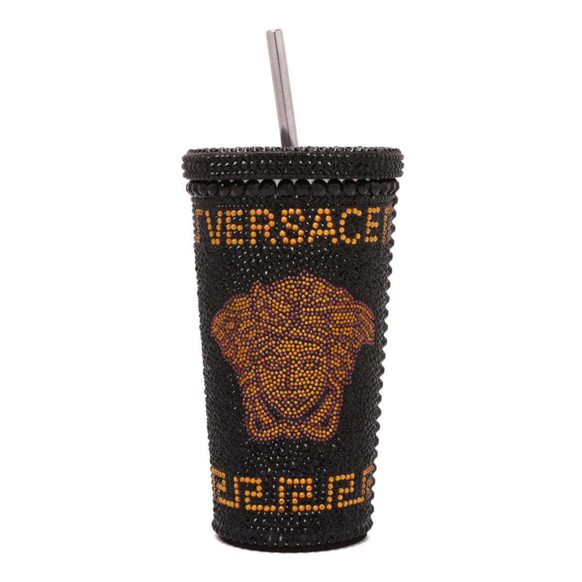 Black Travel Cup With Medusa Crystals