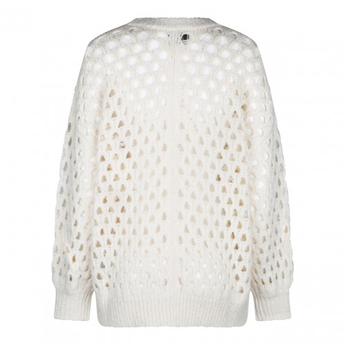 Ecru Perforated Sweater 2