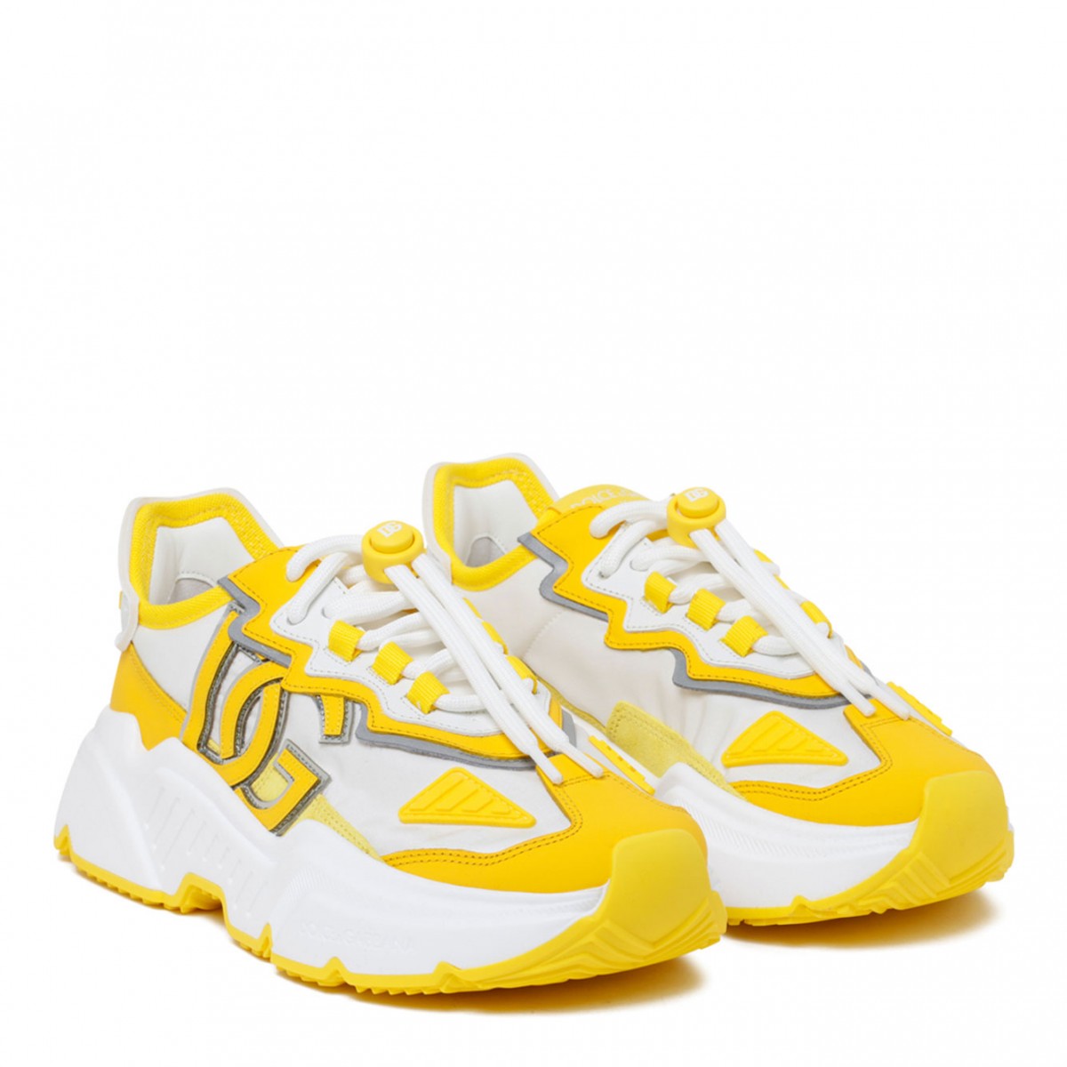 Yellow and White Daymaster Sneakers