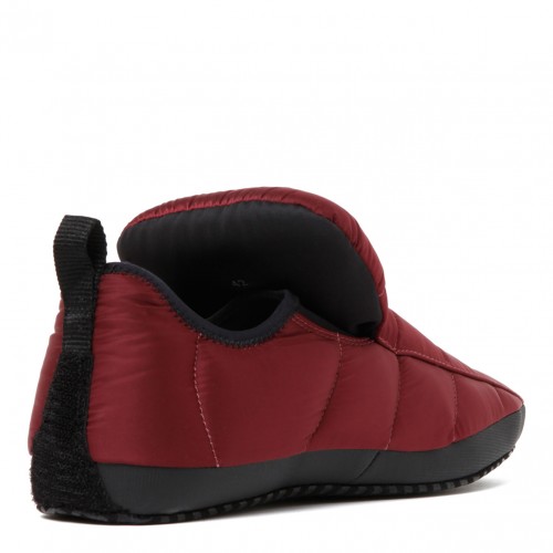 Black and Bordeaux Curb Sneakers