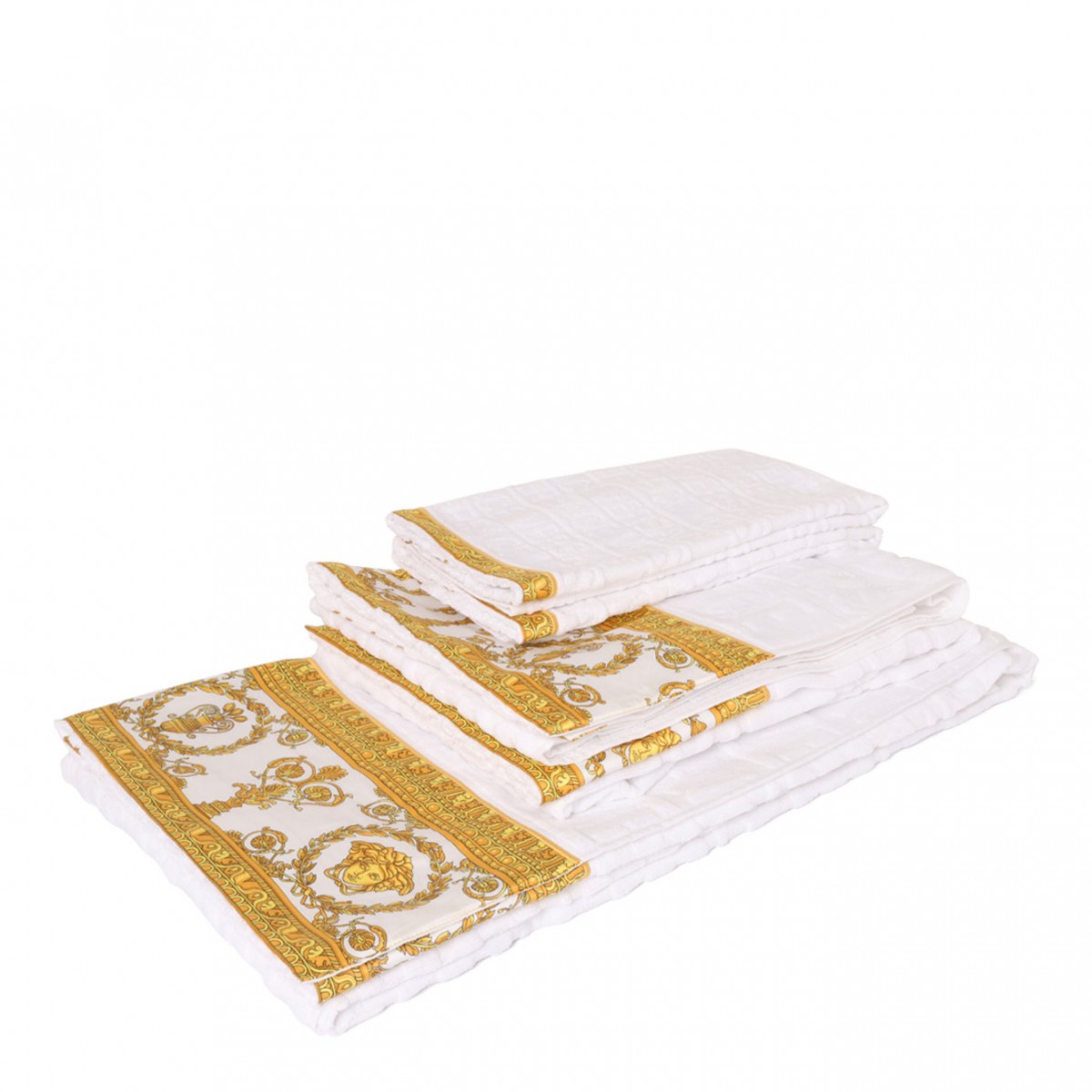White I Love Baroque Set Of 5 Towels