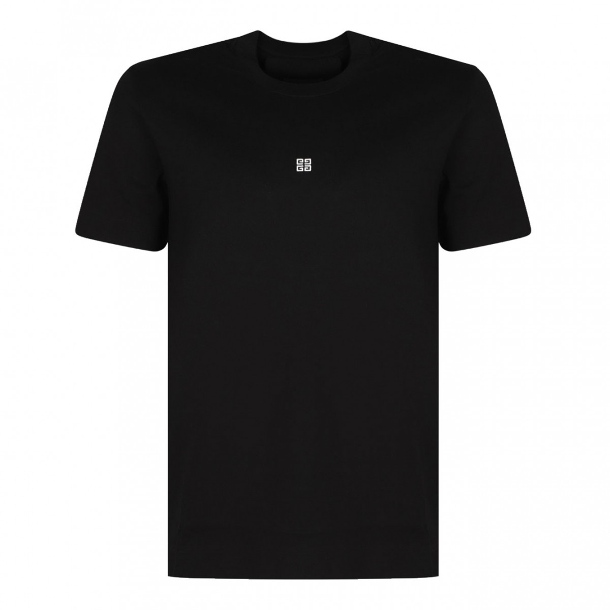Black Logo Embroidered T-Shirt