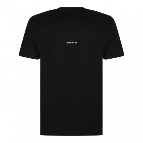 Black Logo Embroidered T-Shirt 2