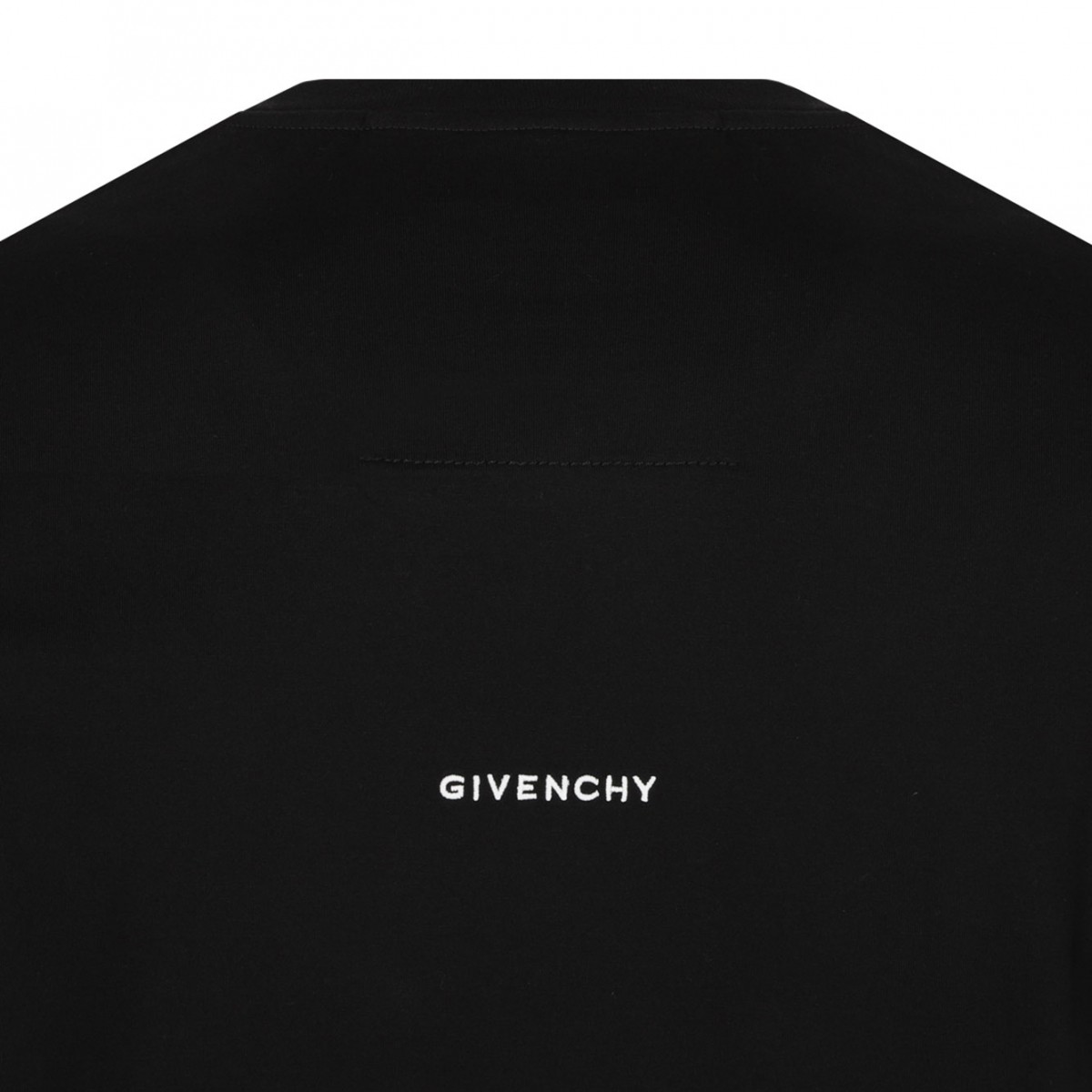 Black Logo Embroidered T-Shirt