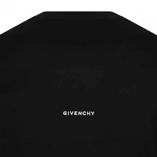 Black Logo Embroidered T-Shirt