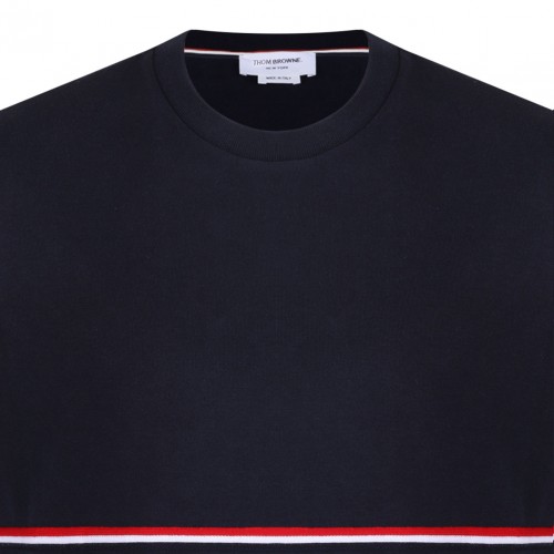 Navy Blue RWB Stripe T-Shirt