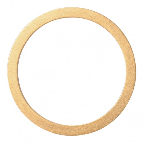 Gold Logo Engraved Band Ring 2