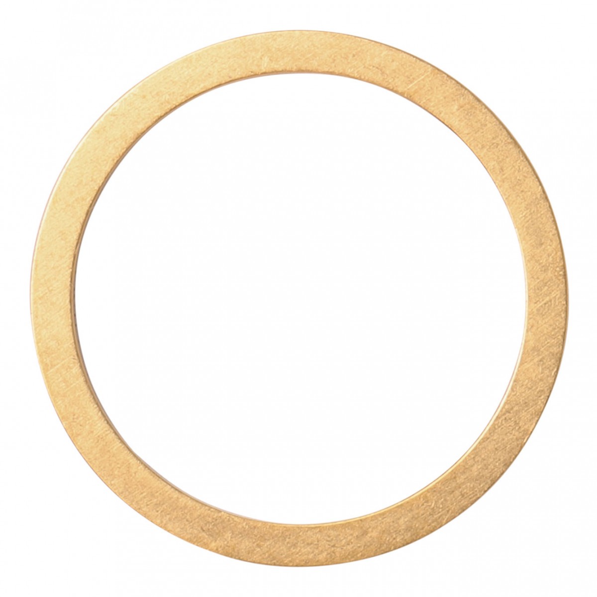 Gold Logo Engraved Band Ring