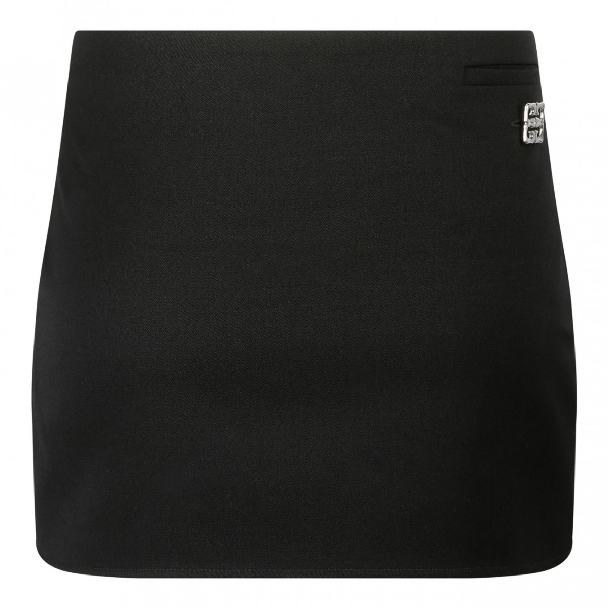 Black 4G-Plaque Miniskirt