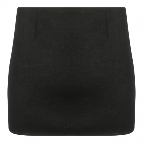 Black 4G-Plaque Miniskirt