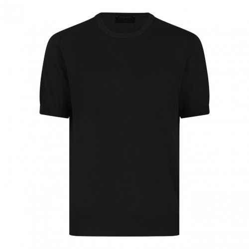Black Knitwear T-Shirt
