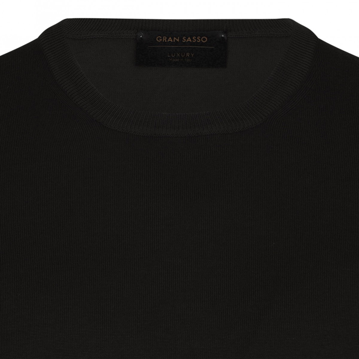 Black Knitwear T-Shirt