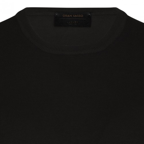 Black Knitwear T-Shirt