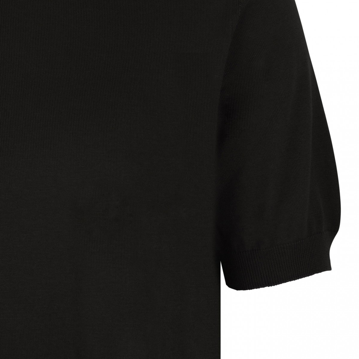 Black Knitwear T-Shirt