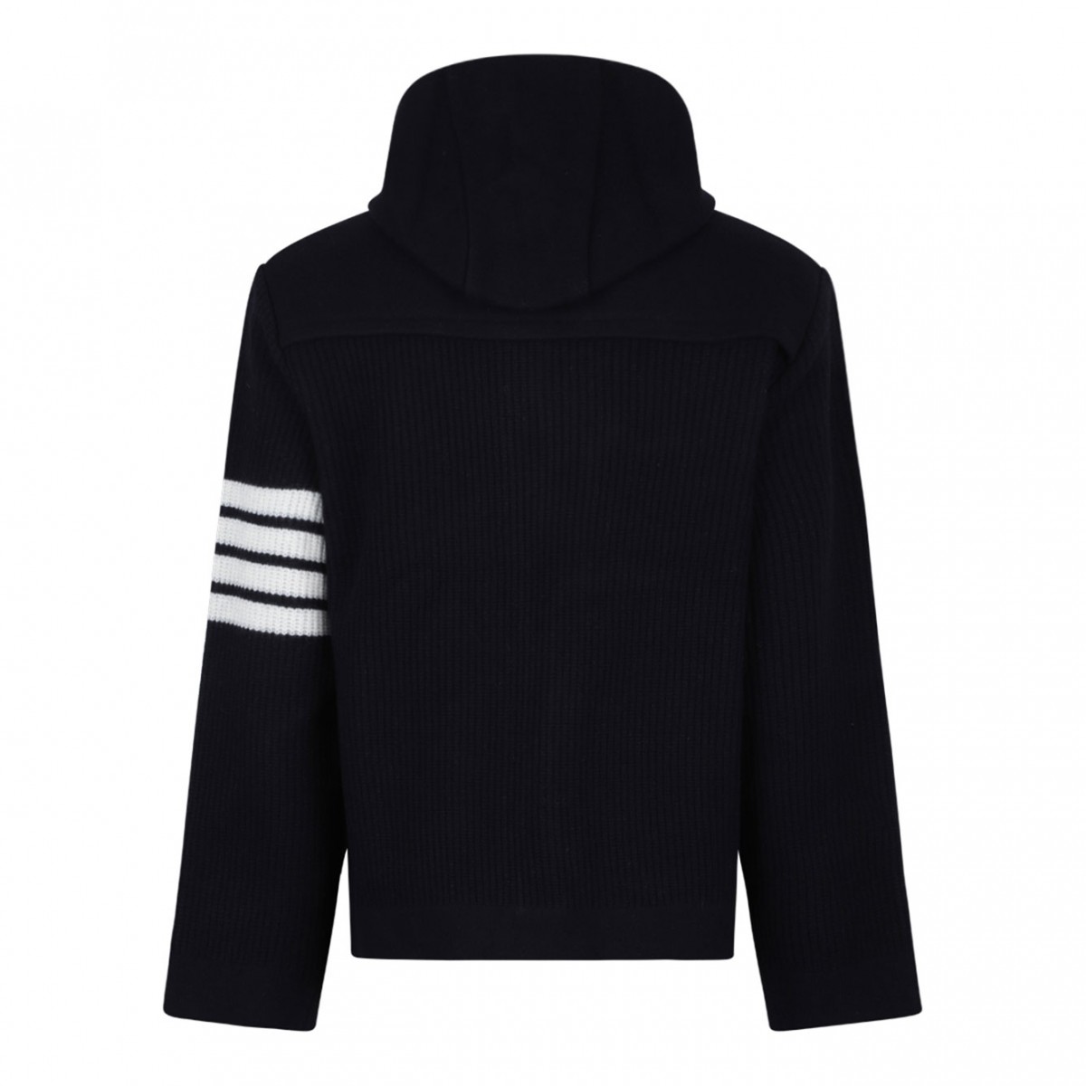 Navy Blue Hooded Jacket