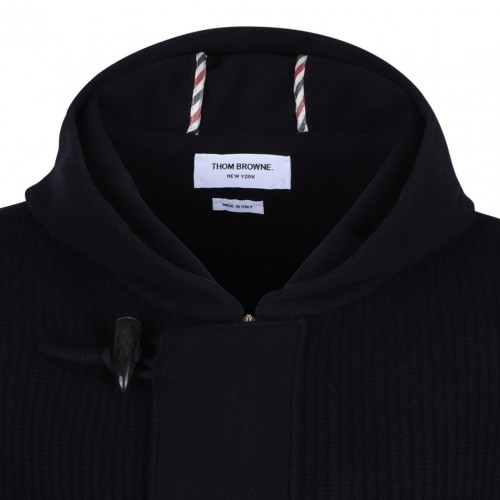 Navy Blue Hooded Jacket