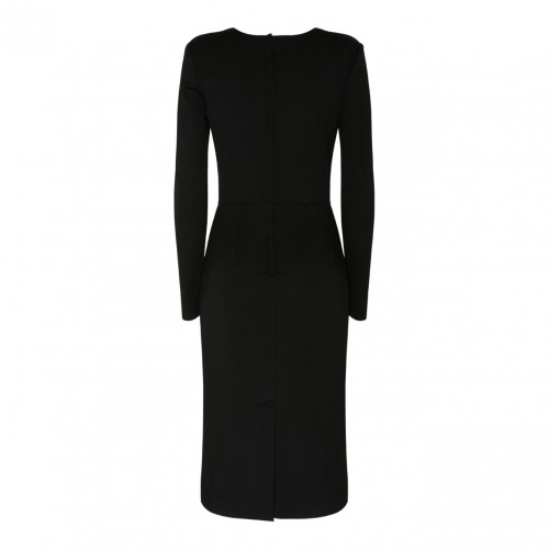 Black Stretch Jersey Mini Dress