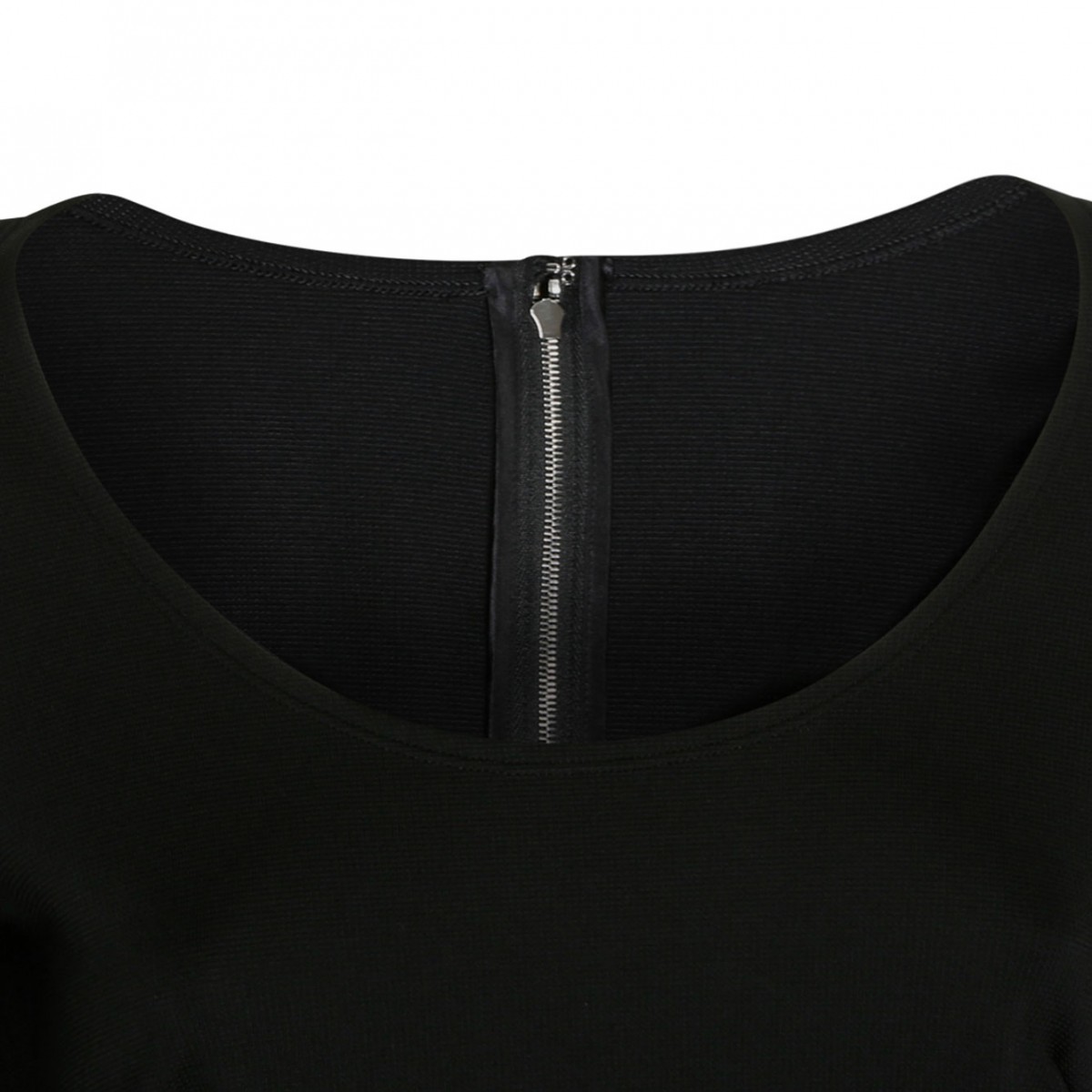 Black Stretch Jersey Mini Dress