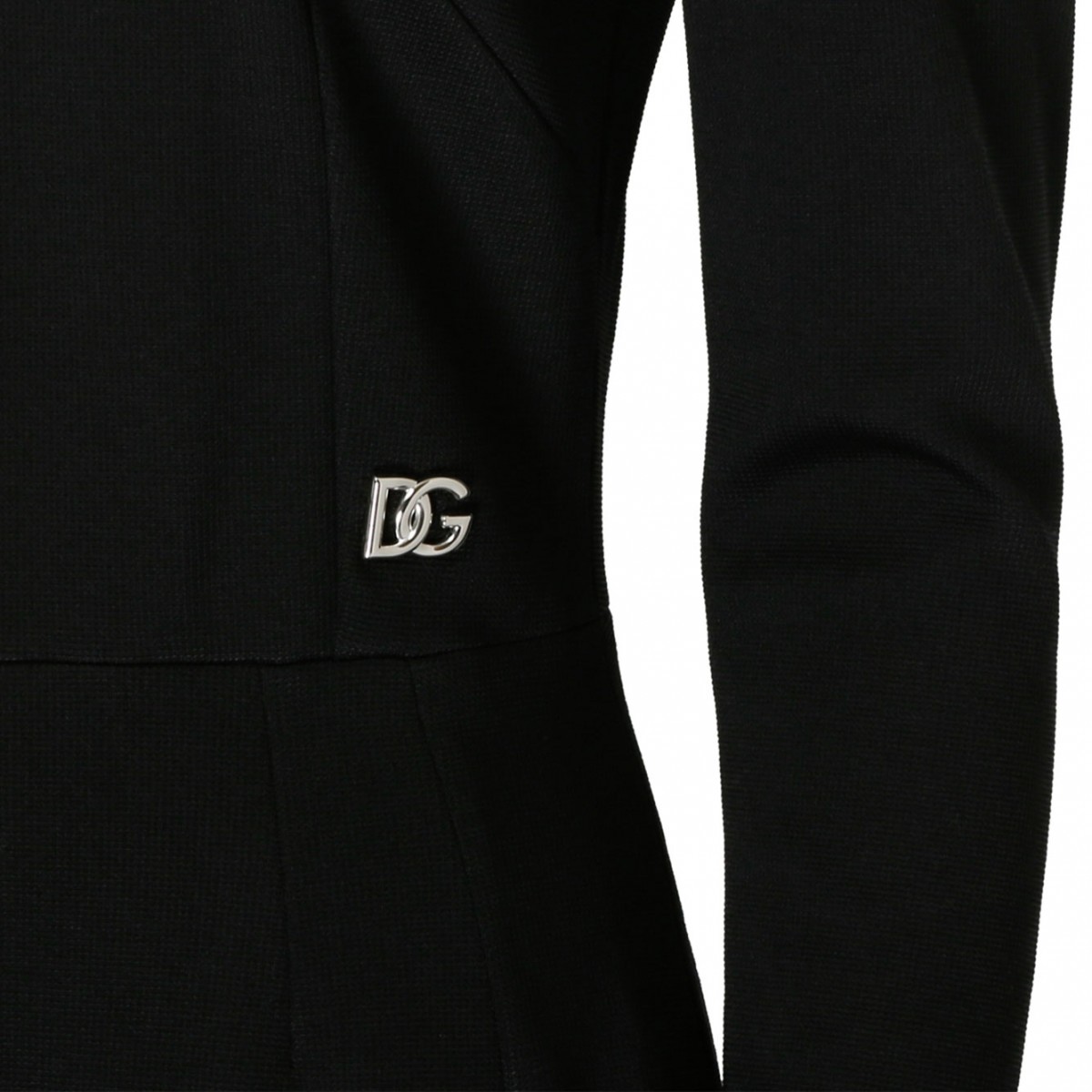 Black Stretch Jersey Mini Dress