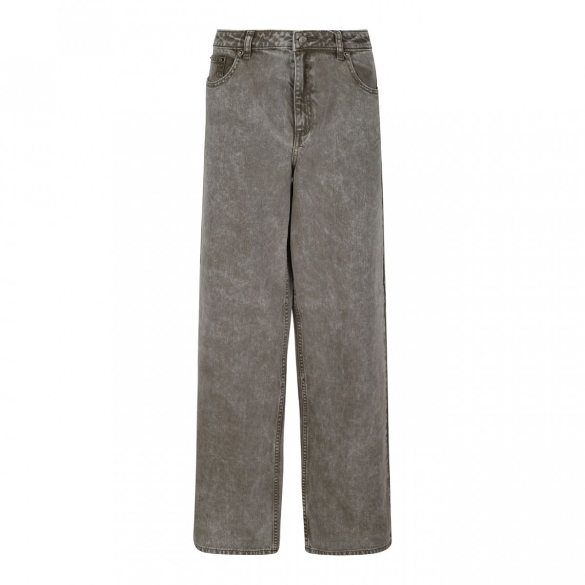 Safari Green Dyed Effect Jeans