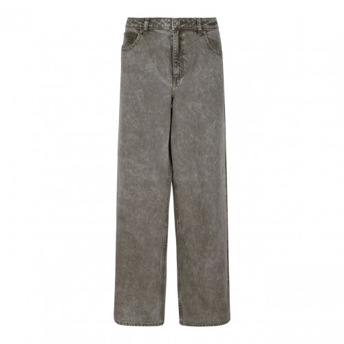 Safari Green Dyed Effect Jeans