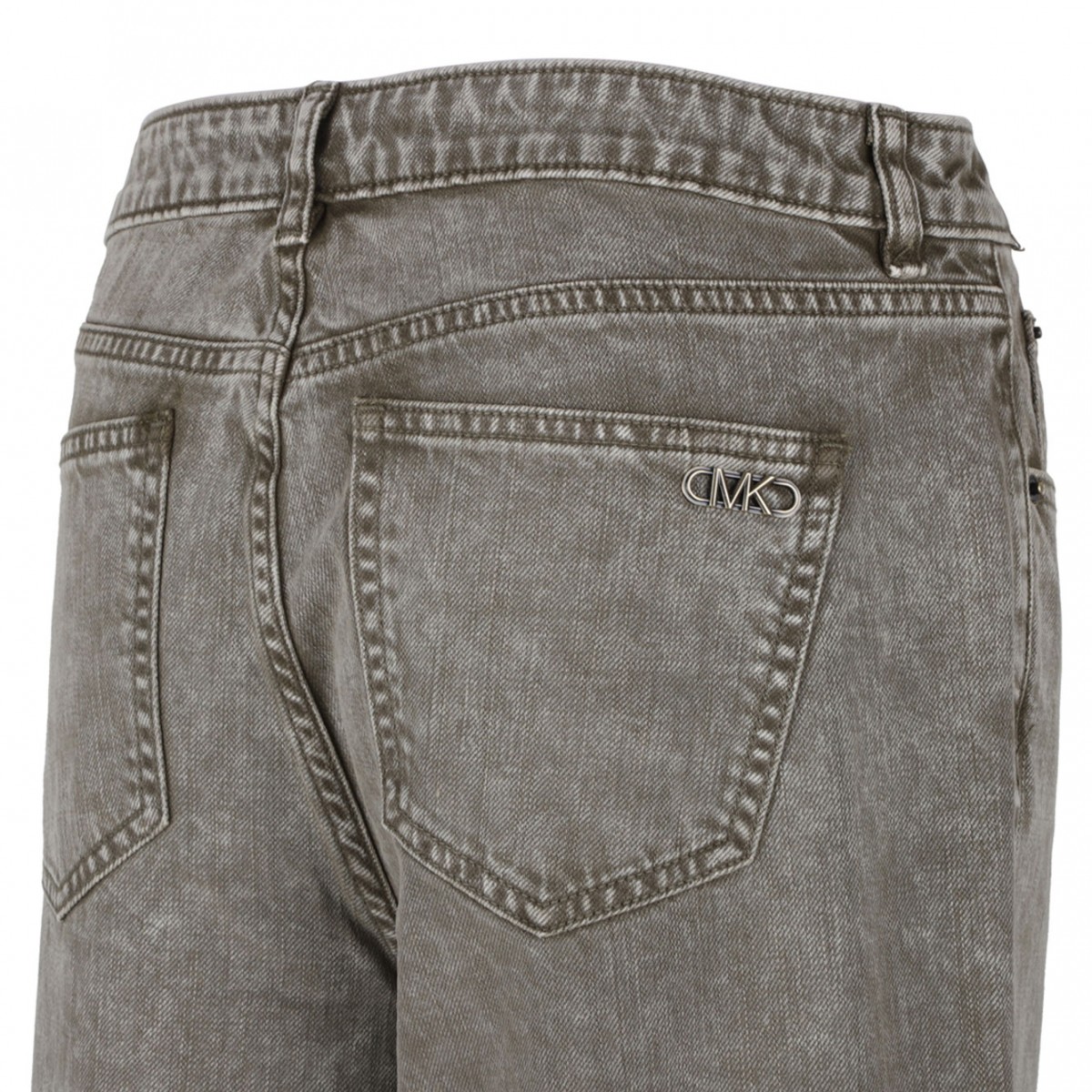 Safari Green Dyed Effect Jeans