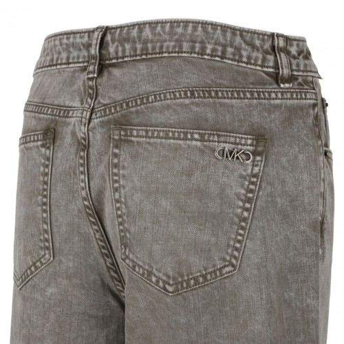 Safari Green Dyed Effect Jeans