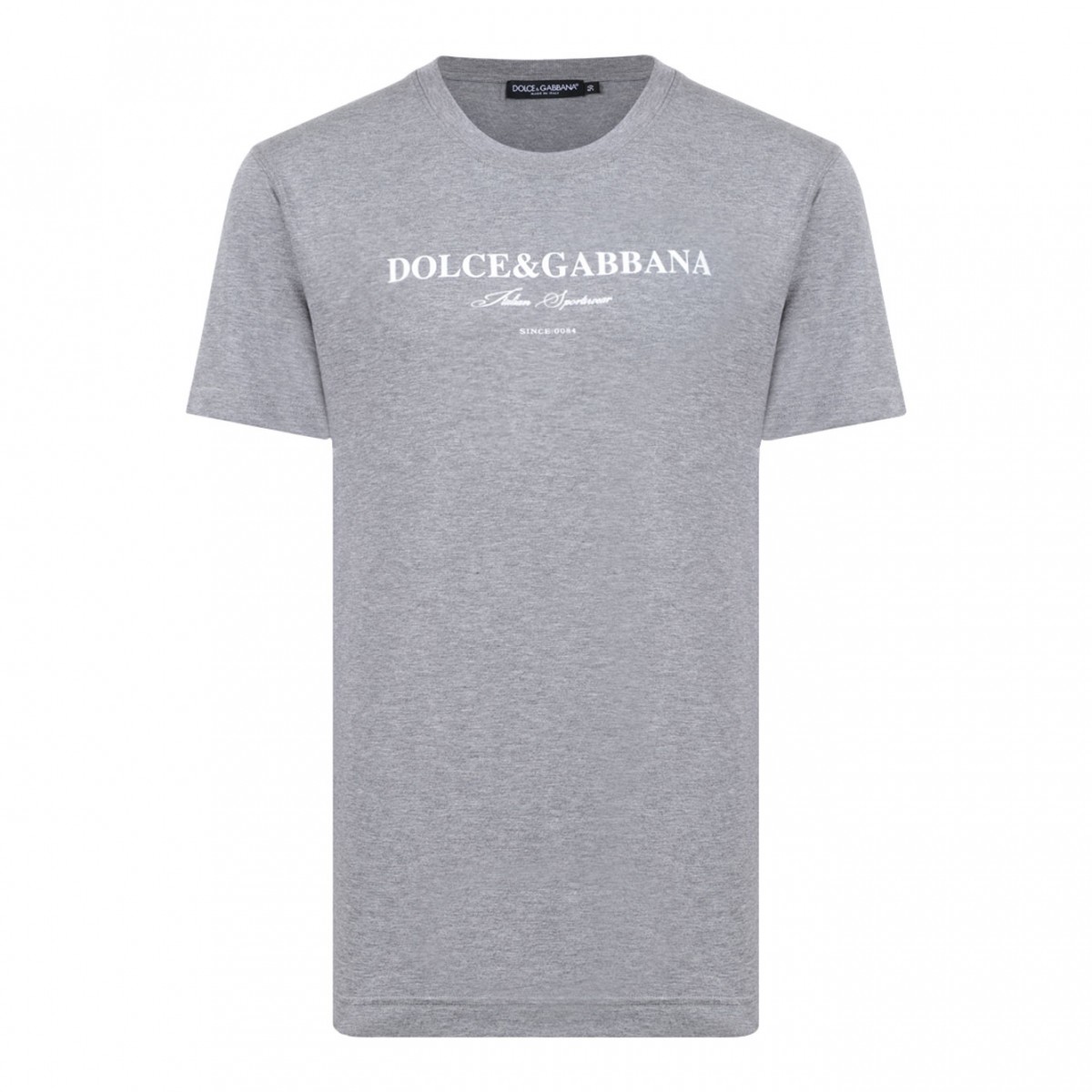 Melange Grey Logo Print T-Shirt