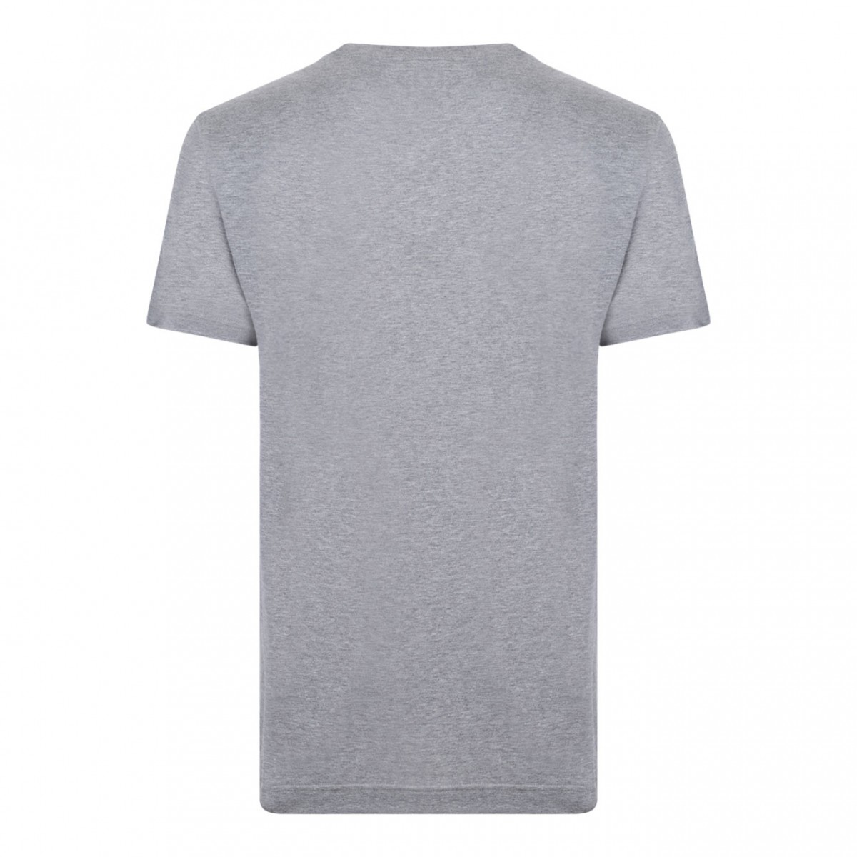 Melange Grey Logo Print T-Shirt