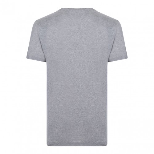 Melange Grey Logo Print T-Shirt
