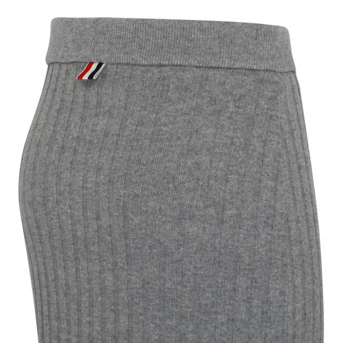 Light Grey Cashmere Pencil Skirt