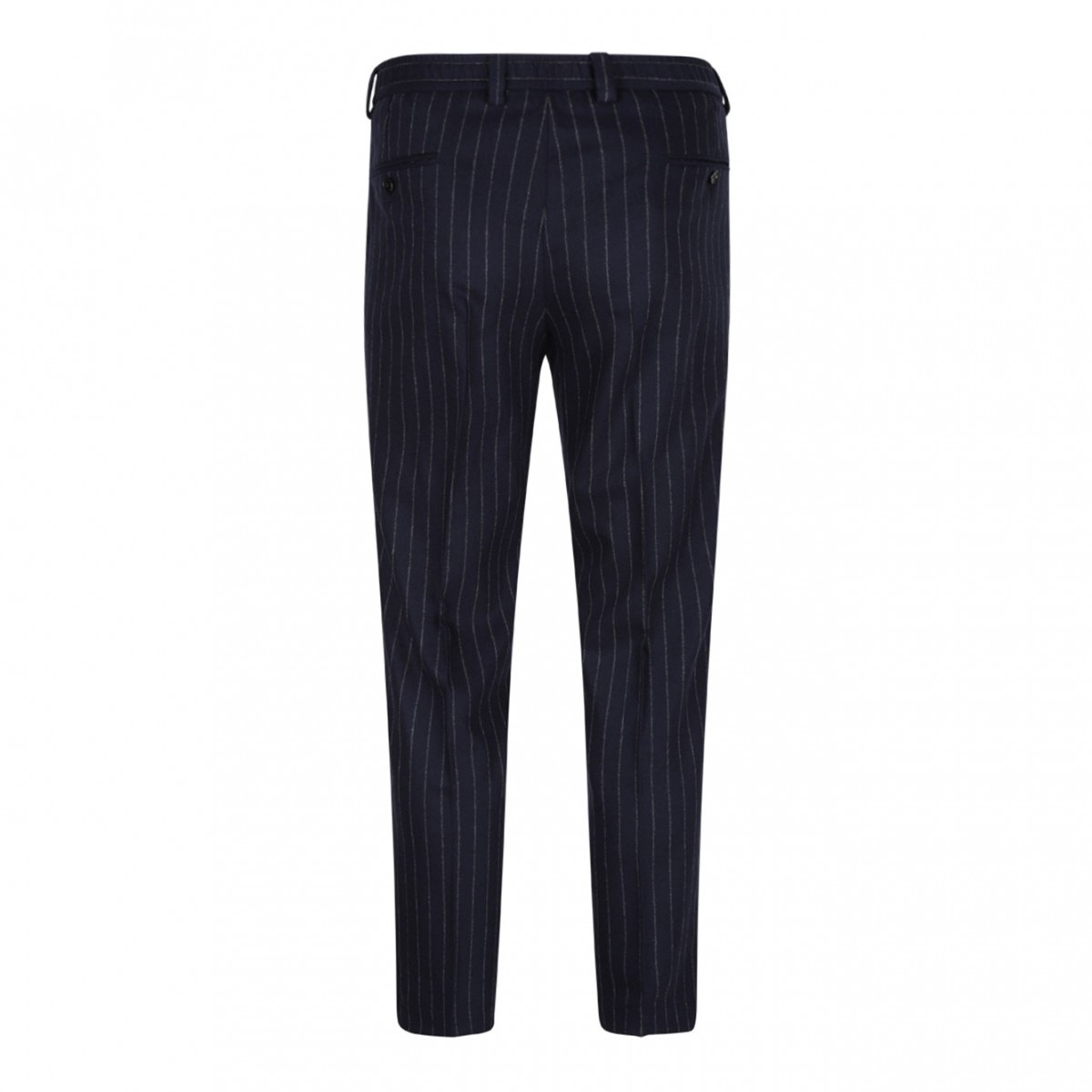 Black Striped Tailored Trousers